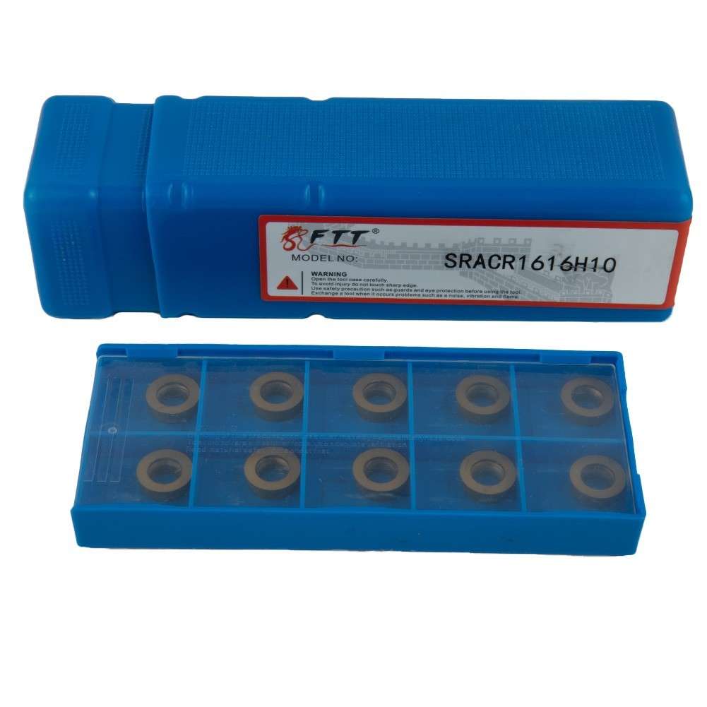 5/8 SRACR1616H10 Lathe External Turning Tool Holder +RCMT10T3MO Inserts,R5-Rou