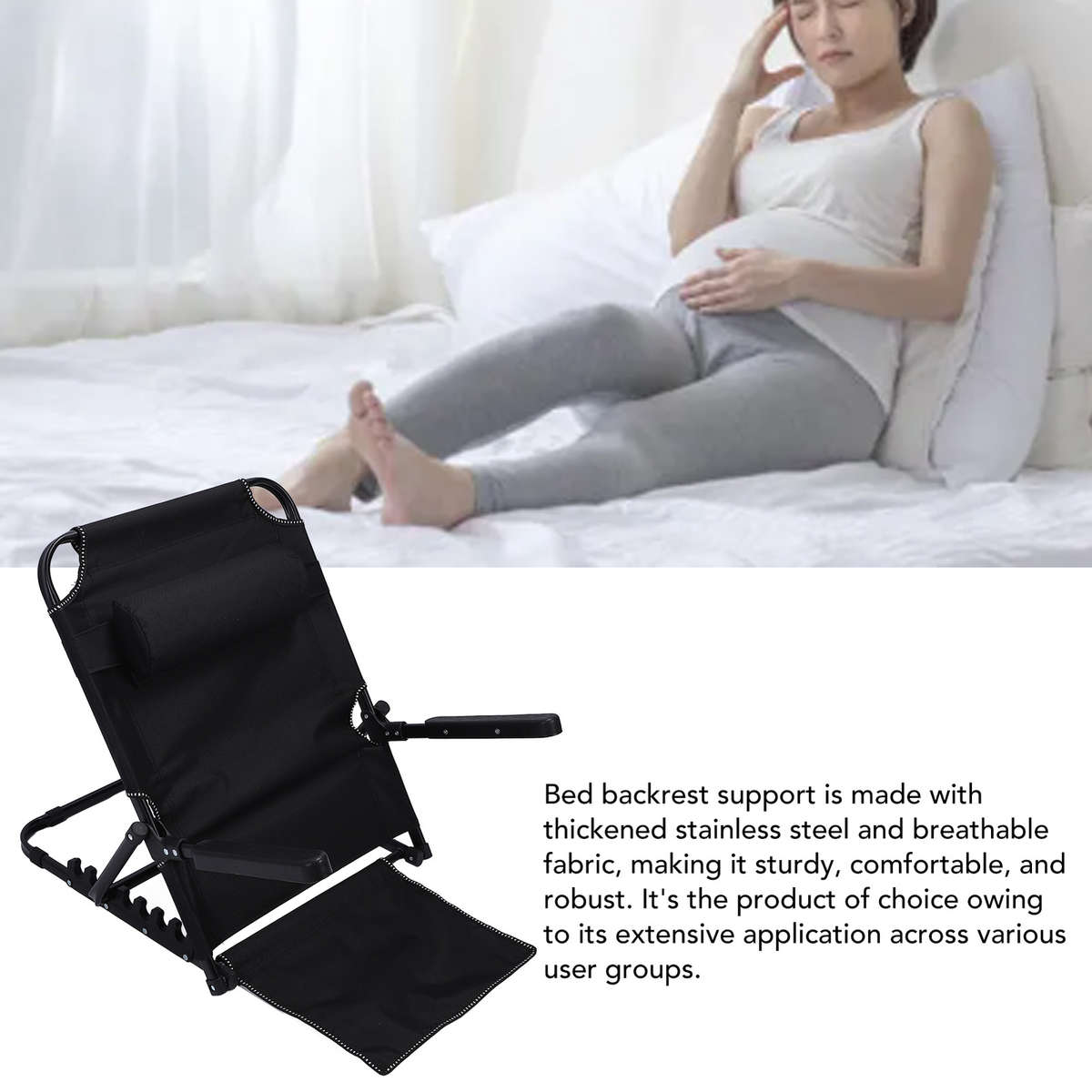Adjustable Power Lifting Bed Backrest With Headrest Arms7 Adjustable Positio CHW