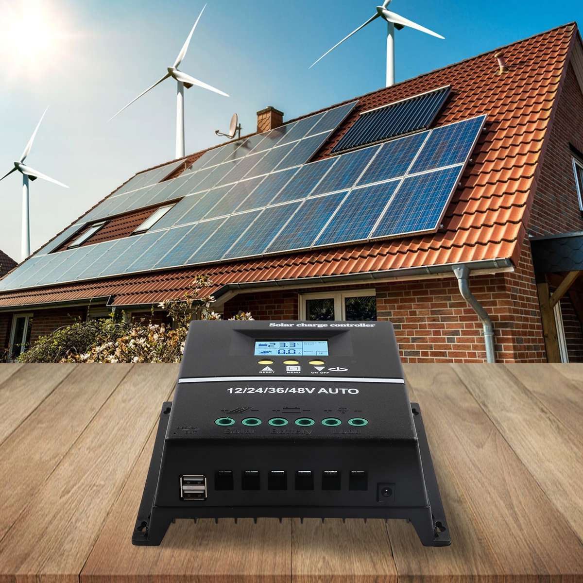 Solar Charge Controller 200A With LCD For Efficient Battery Management