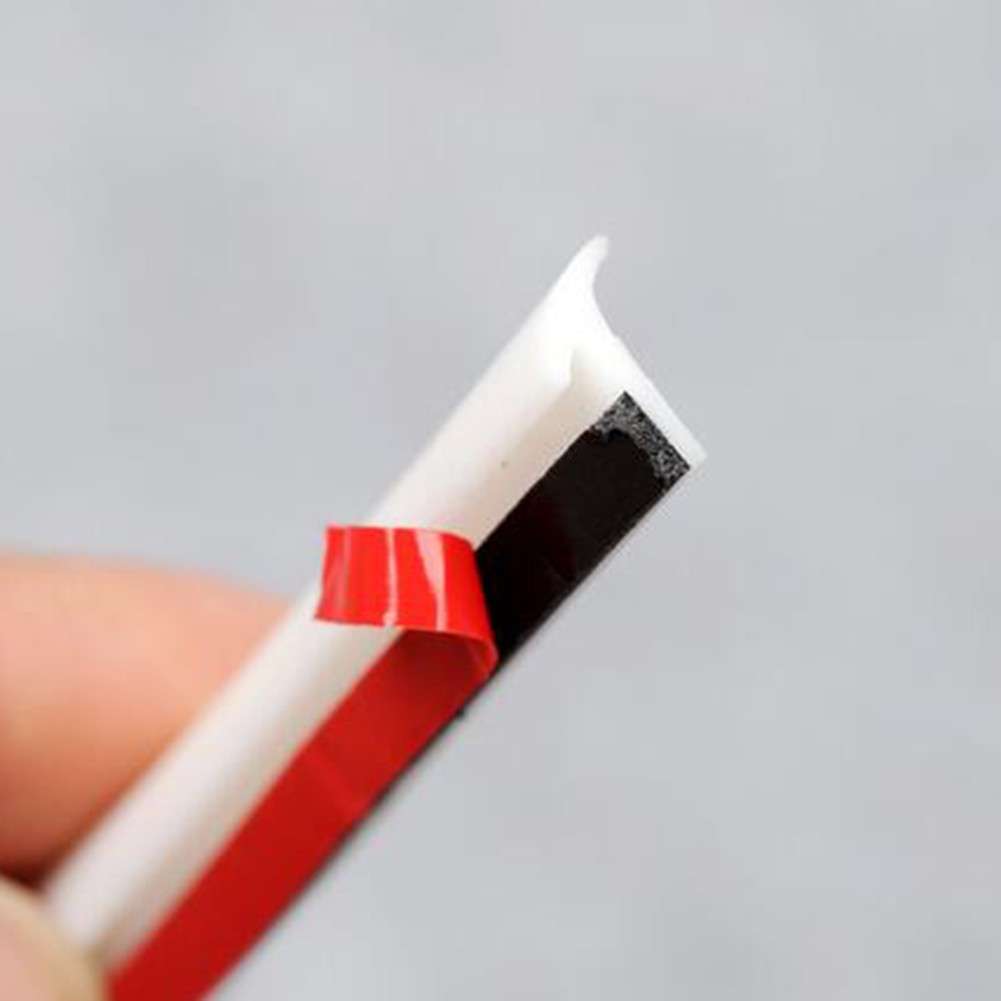 5M Slanted T-Type Car Rubber Sealing Strip Trim For Bumper-Lip Side Skirt