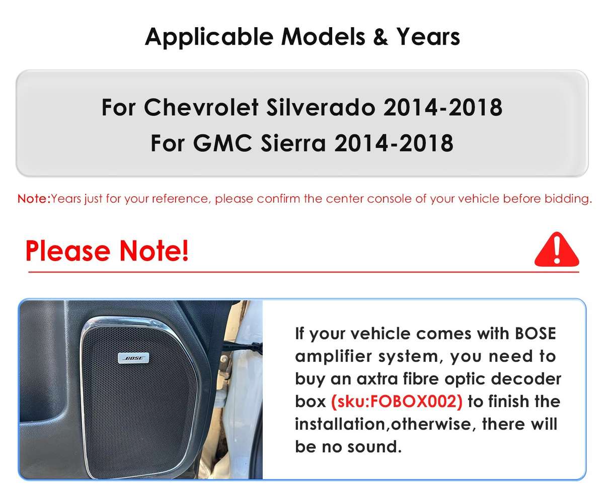 8+128G 9.7"Android Carplay Radio Stereo For Chevrolet Silverado GMC Sierre 14-18