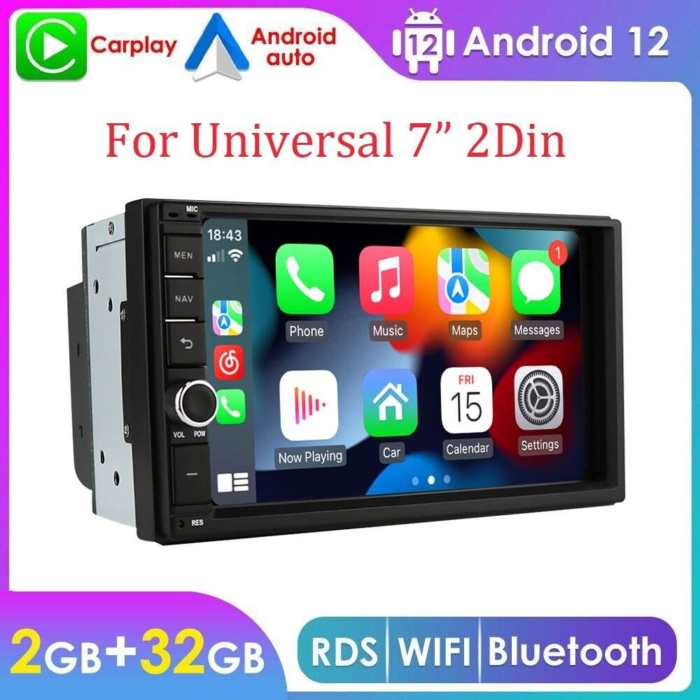 7'' Android 10 2+32GB 2Din Touch Car MP5 Player Stereo FM Radio WiFi GPS NAVI US