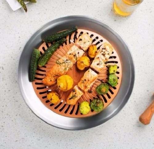 Nonstick Smokeless Indoor Stove Top Grill BBQ- Healthy Living