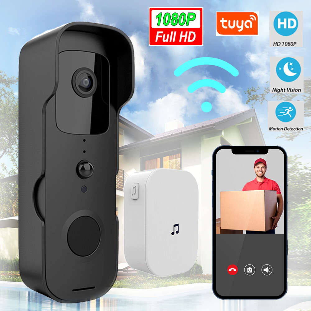 Two-Way Doorbell WiFi Video Smart Talk Door Bell Ring 1080p HD Security Camera