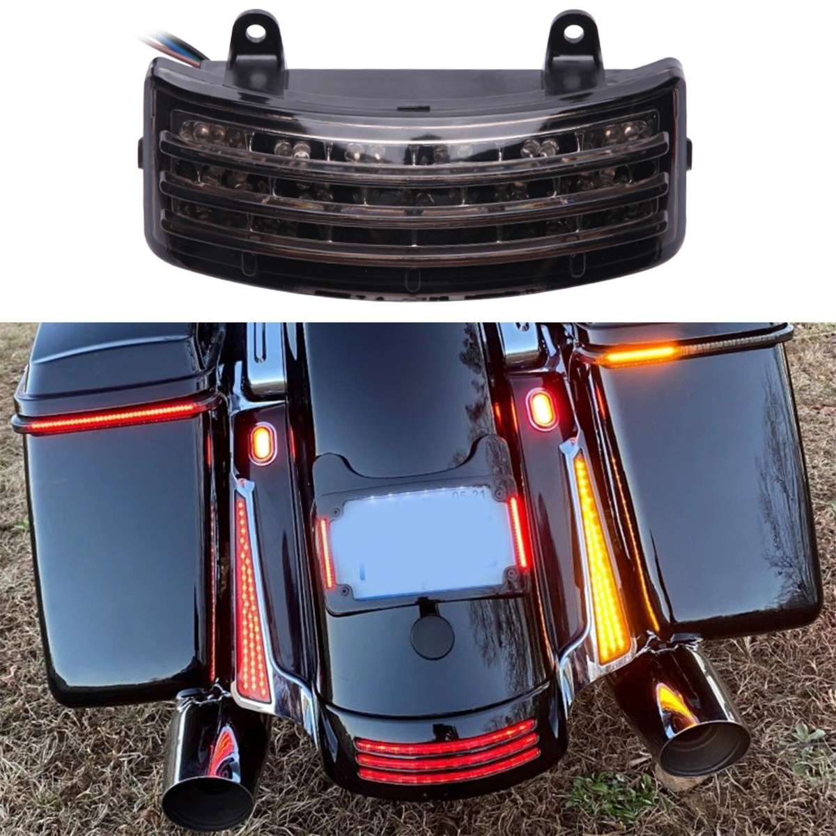 LED Brake Tail Light for Touring Street Glide FLHS/Glide EFI FLHXI