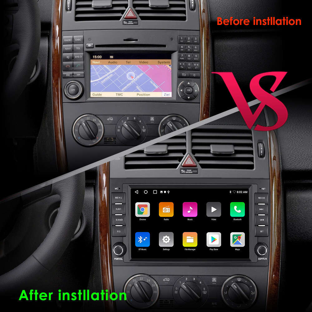 CarPlay Stereo 8" Android 13 Radio GPS WiFi for Mercedes Benz Sprinter Vito B200
