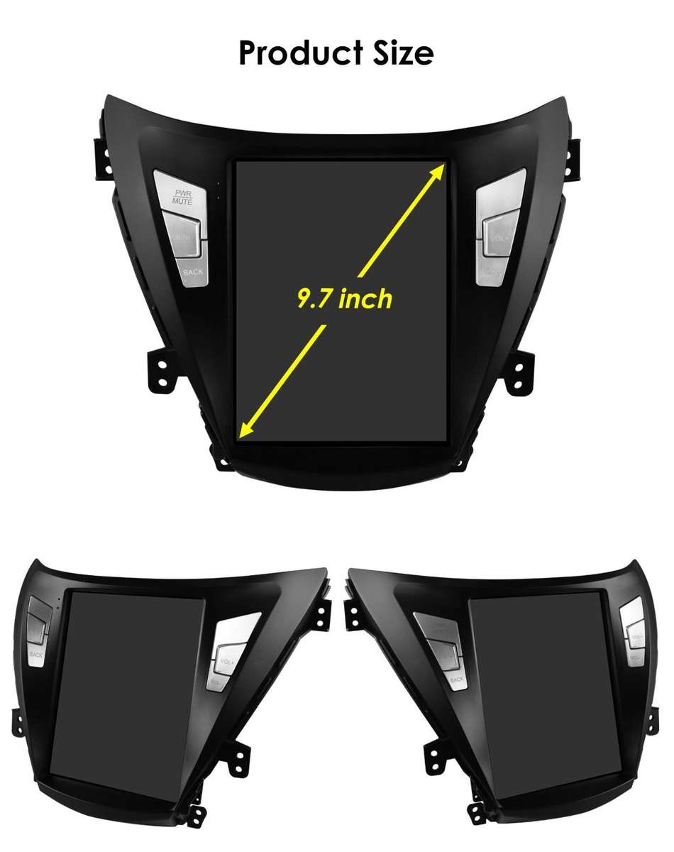 For 2011-13 Hyundai Elantra Stereo Radio 9.7'' Android 13 HeadUnit 6+64GB BTGPS