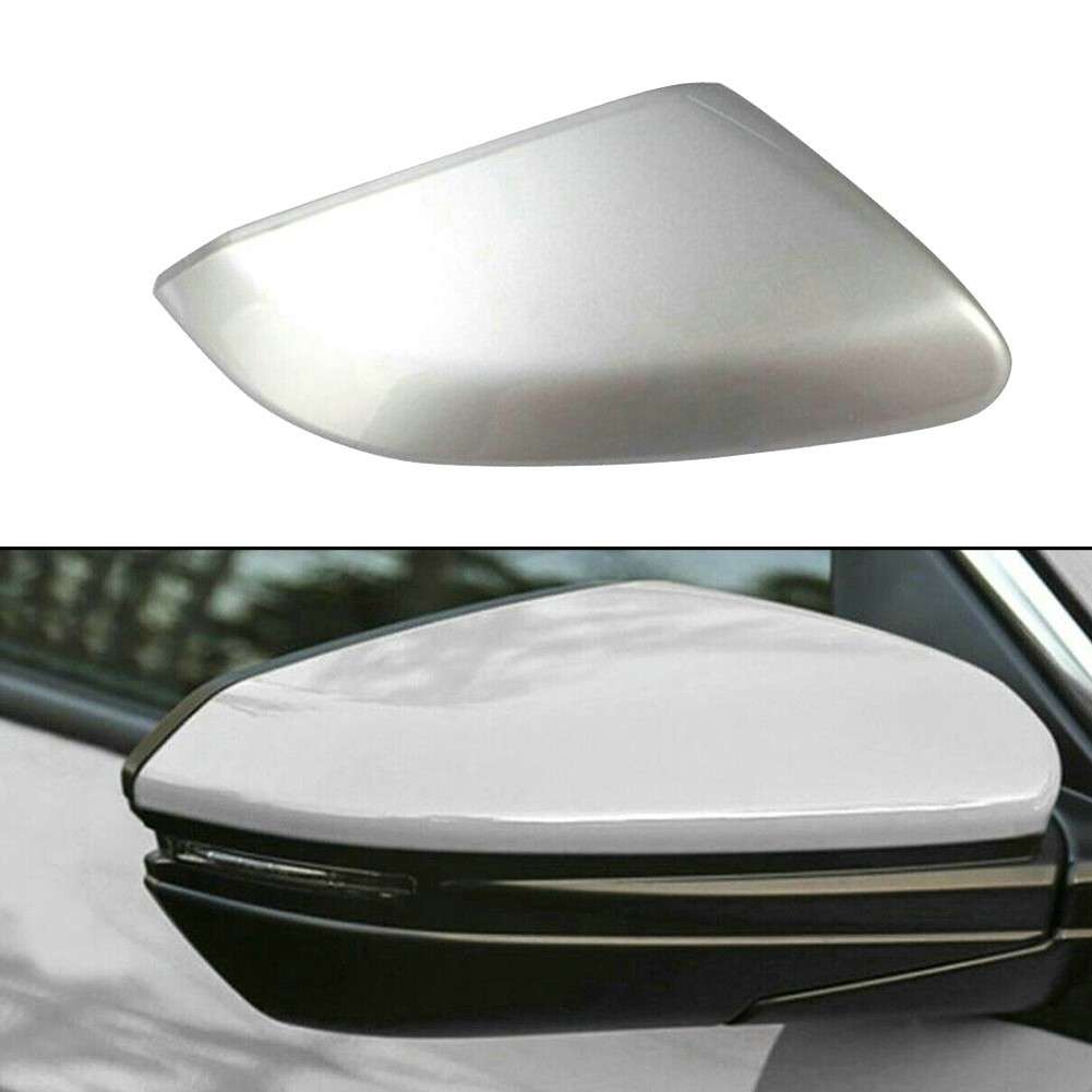 Right Passenger Side Silver Mirror Cover Cap Replace For Civic 2016-2020