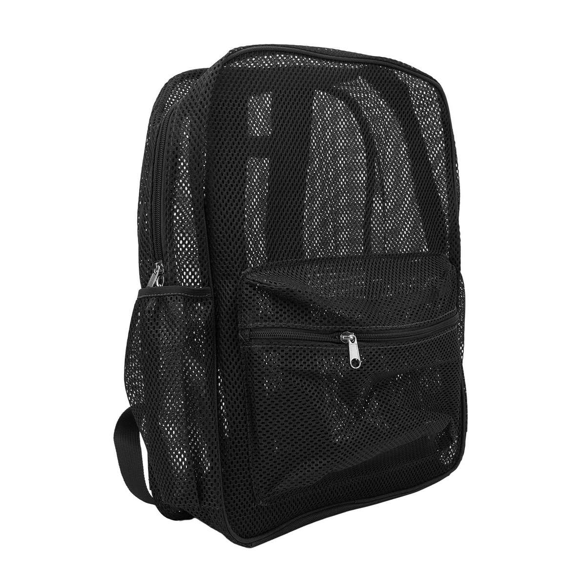 Mesh Backpack Heavy Duty Lightweight Large Capacity Washable See Through CW