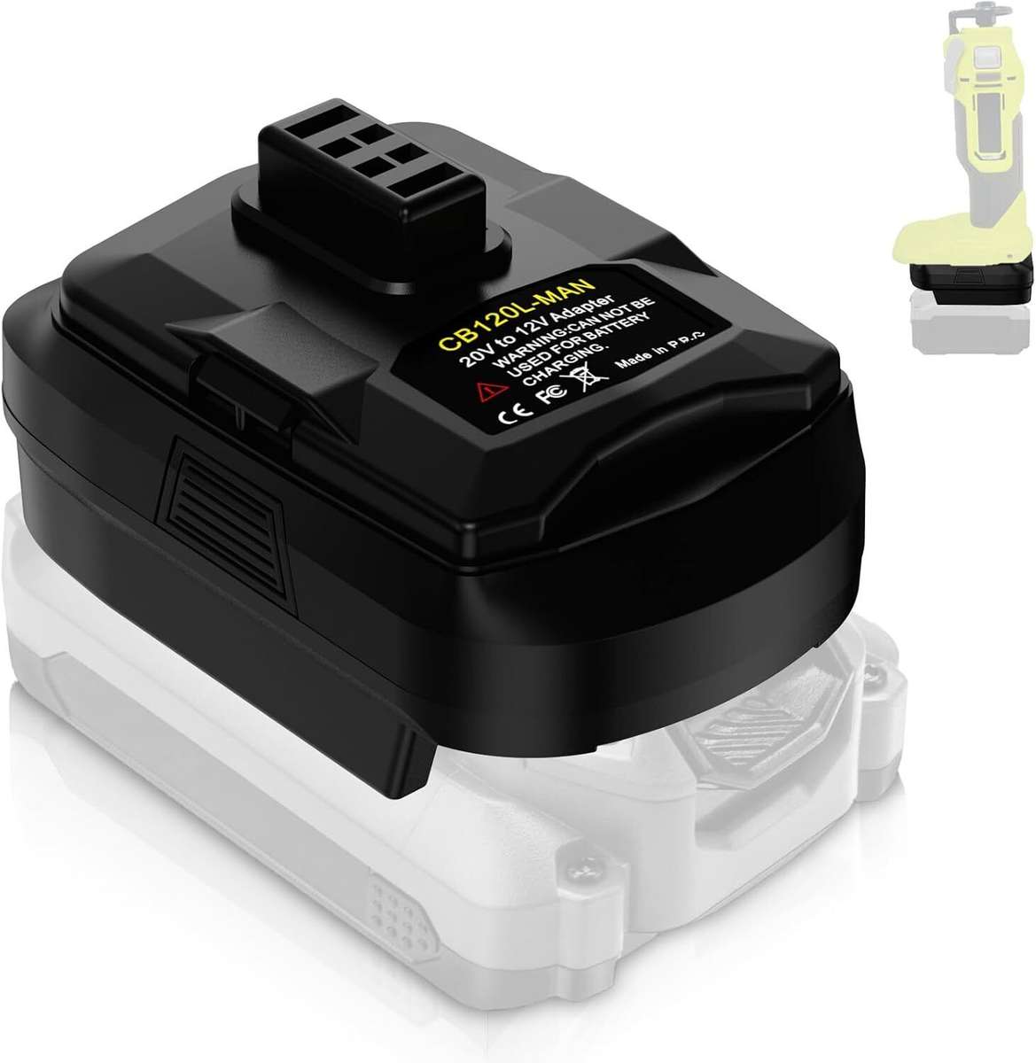 Adapter for Craftsman 20V Li-ion Battery Converter to for Ryobi 12V Power tools