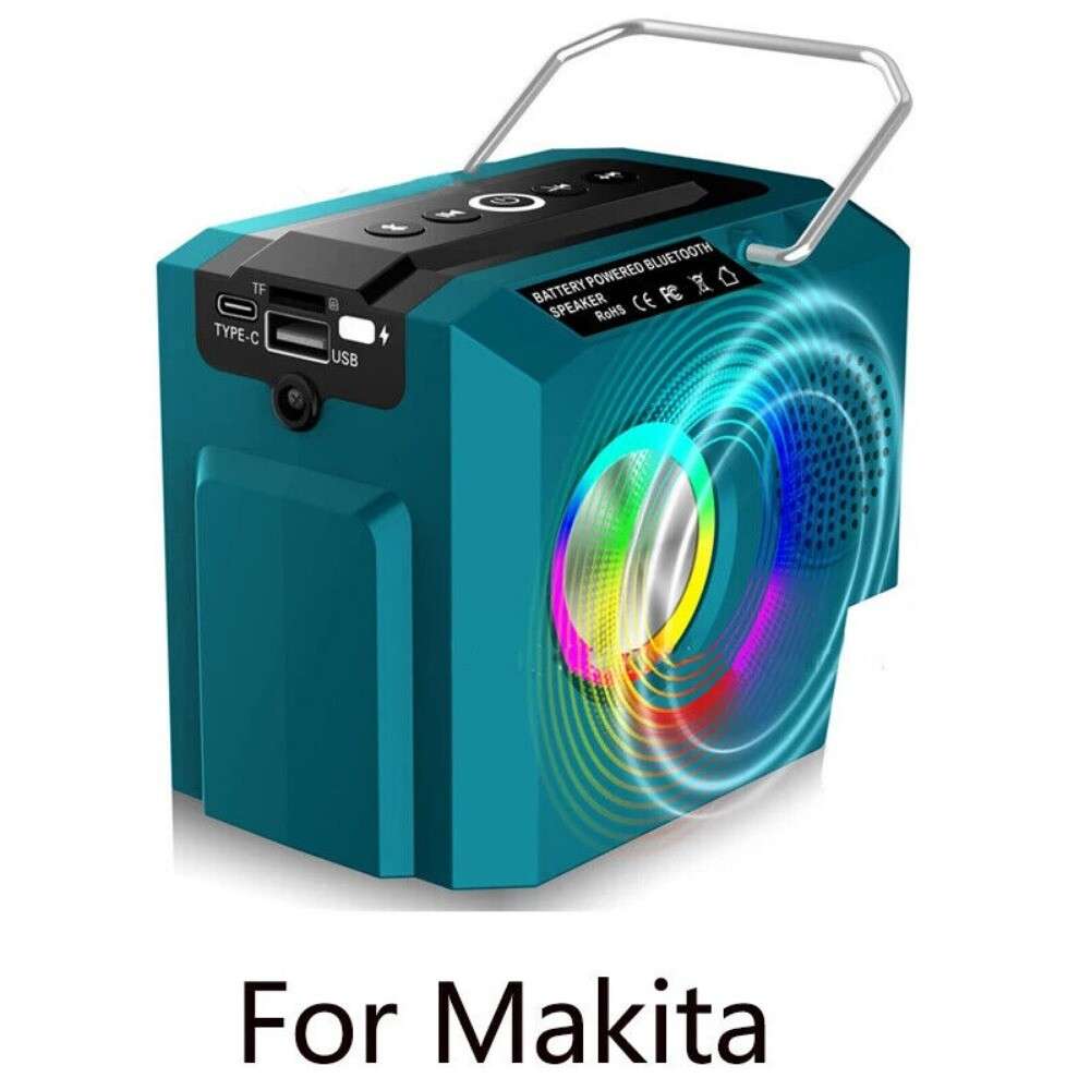 Bluetooth Speaker Cordless Loudspeaker Stereo For Makita 18V Battery Party Gift