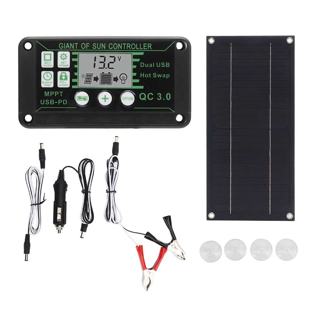 High Efficiency 600W Solar Panel Kit For Car RV Caravan Battery And Controller