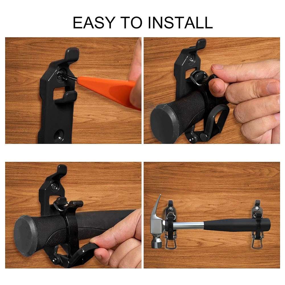 Reliable Wall Mounting Brackets For Shovel Convenient And Secure Storage