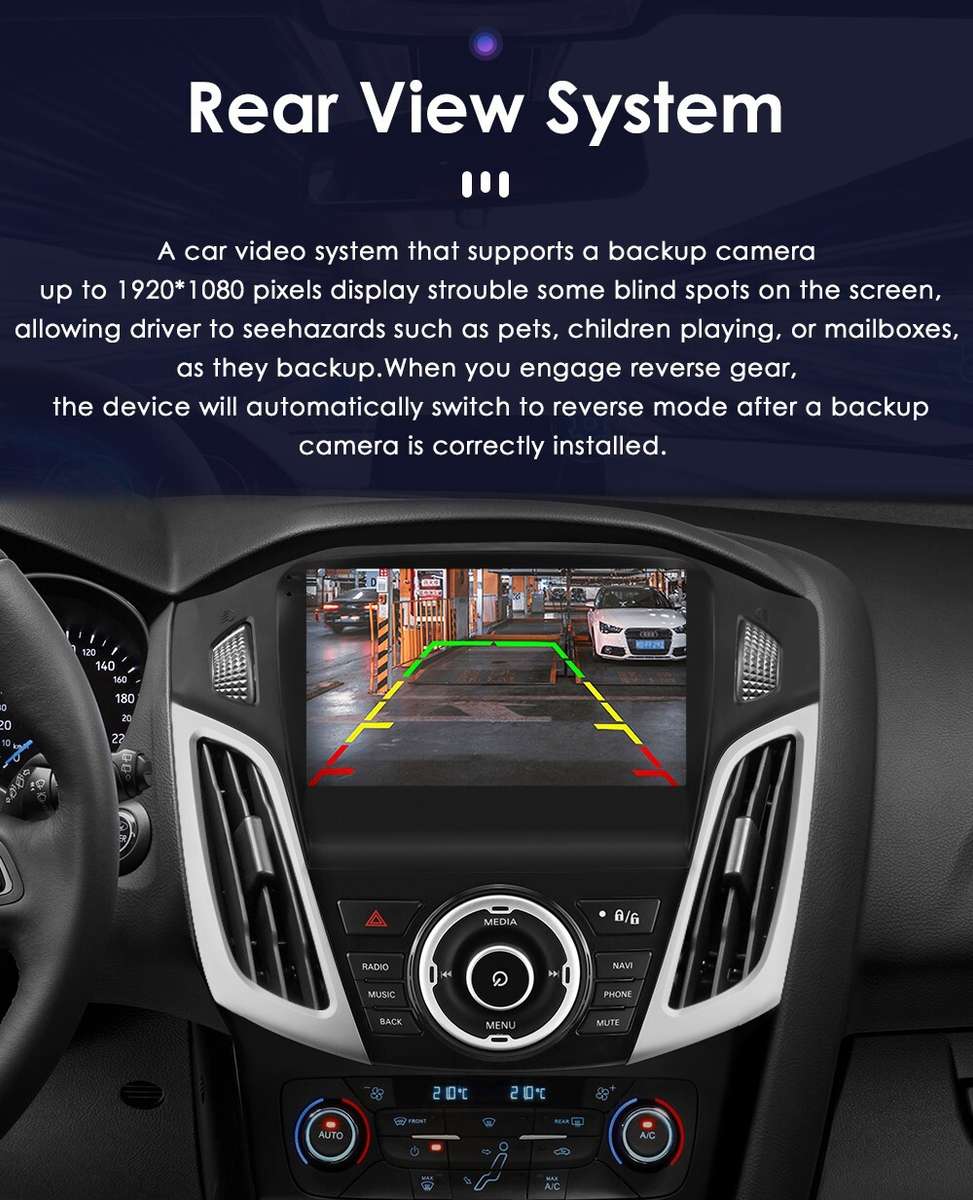 For 2011-2017 Ford Focus 9'' Android 12 Car Stereo Radio GPS Navi 2+32GB Canbus