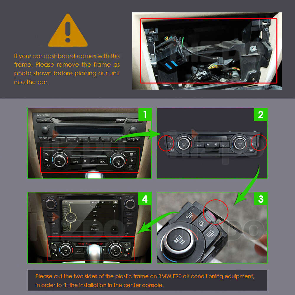 For BMW E90-E93 9" Android 10 4Core Car Radio GPS Navi Stereo CarPlay Headunit