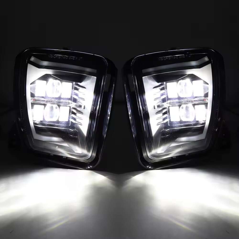 For Dodge RAM 1500 2500 3500 2013-2018 LED Front Bumper Fog Light with DRL