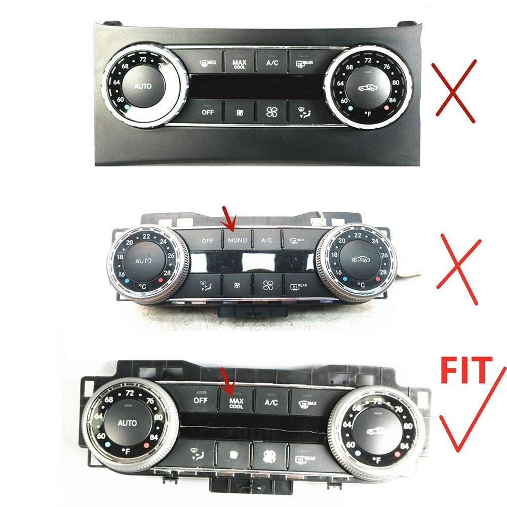 LHD A/C Climate Control Switch Button For Mercedes C GLK C204 W204 D Type