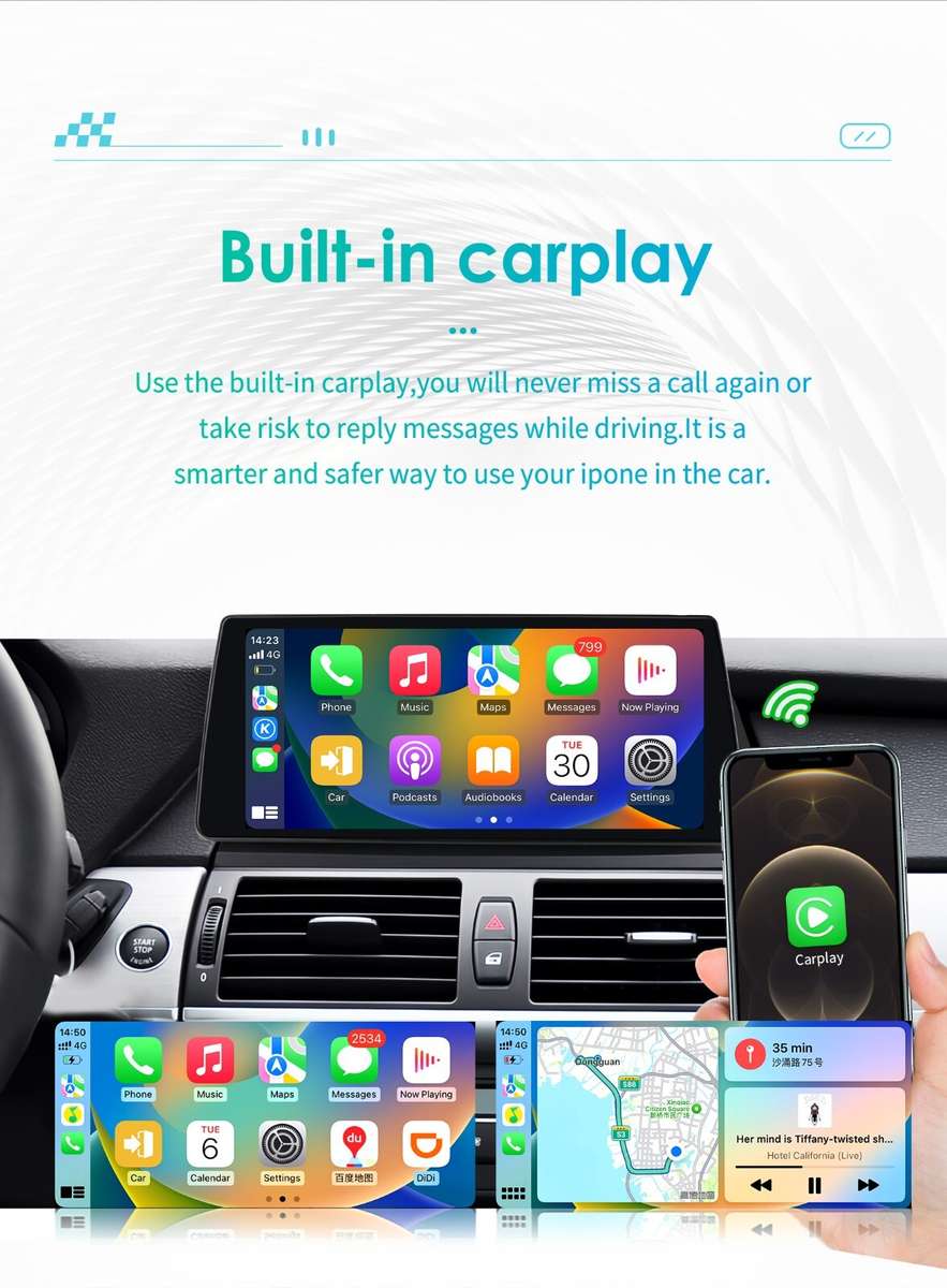 8Core Android 13 Carplay Radio GPS Navi BT 10.25"For BMW X5 X6 E70 CCC 2007-2010