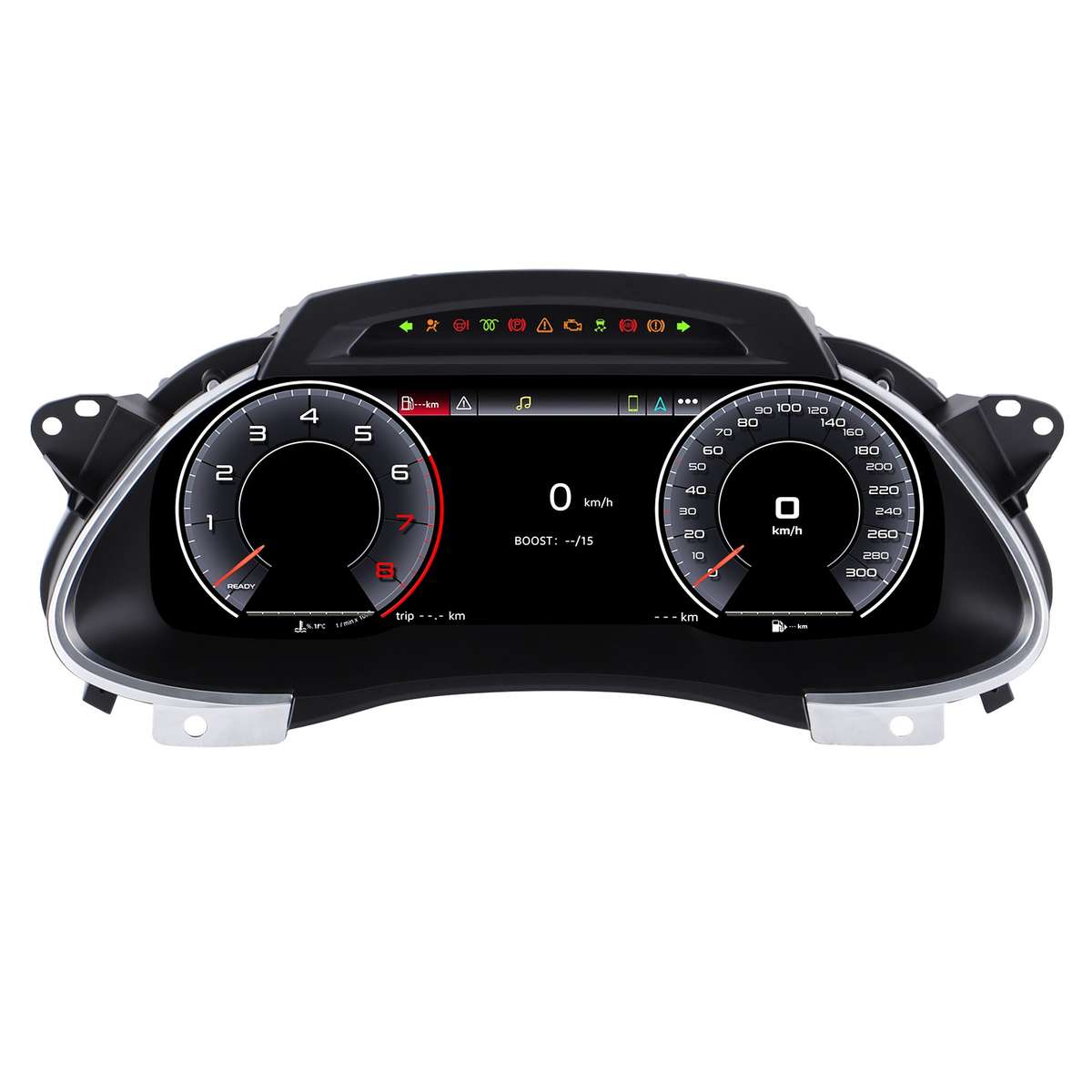 12.3"Car Digital Cluster Instrument Speedometer CarPlay For Audi A4 S4 2009-2012
