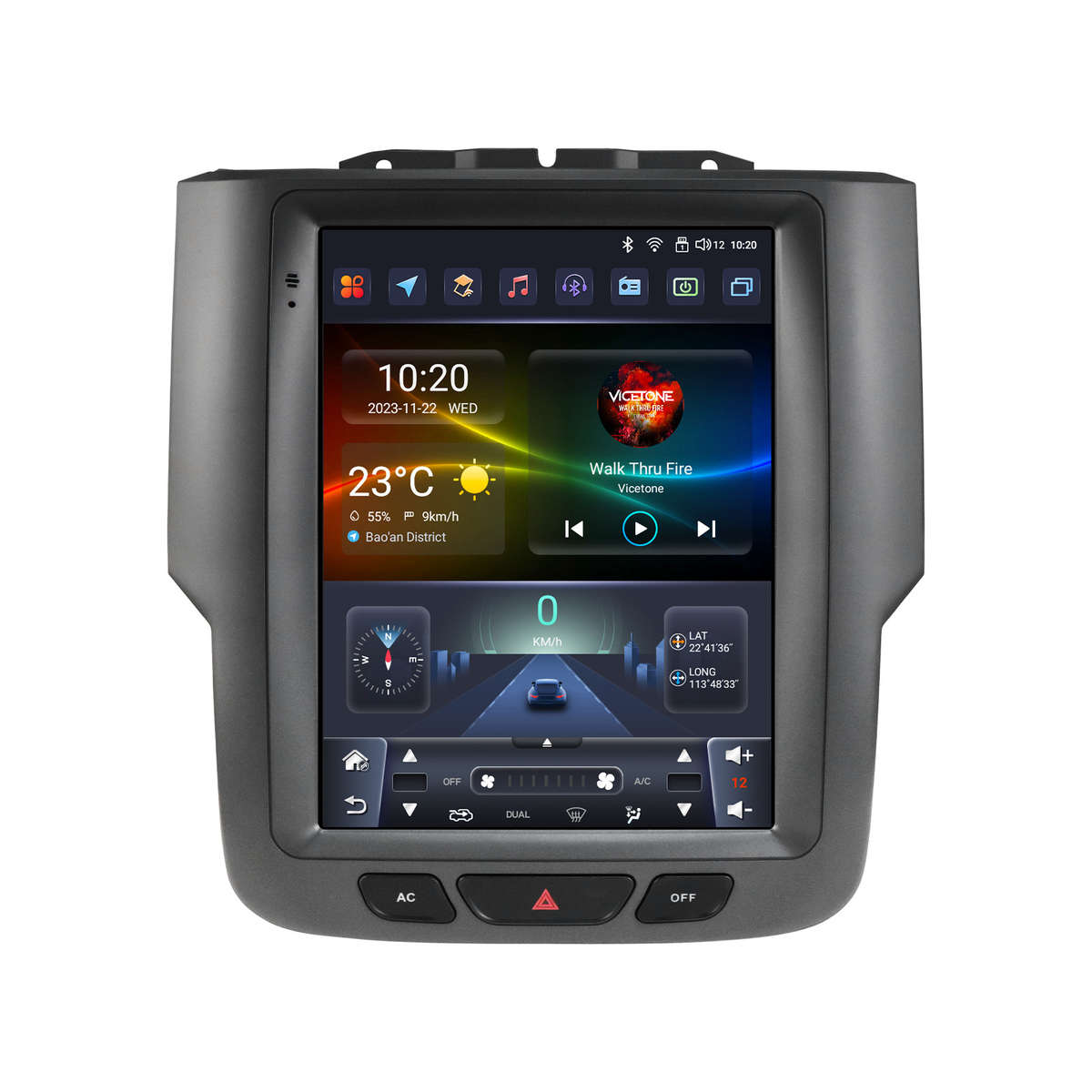 9.7" For Dodge Ram 1500 2500 3500 2013-2019 Car Radio Stereo GPS Android Carplay