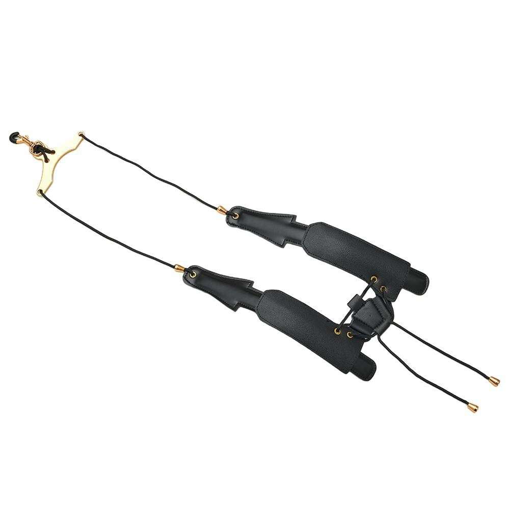 Saxophone Strap Leather Adjustable Shoulder Strap For Tenor Alto Sax-Accessorie