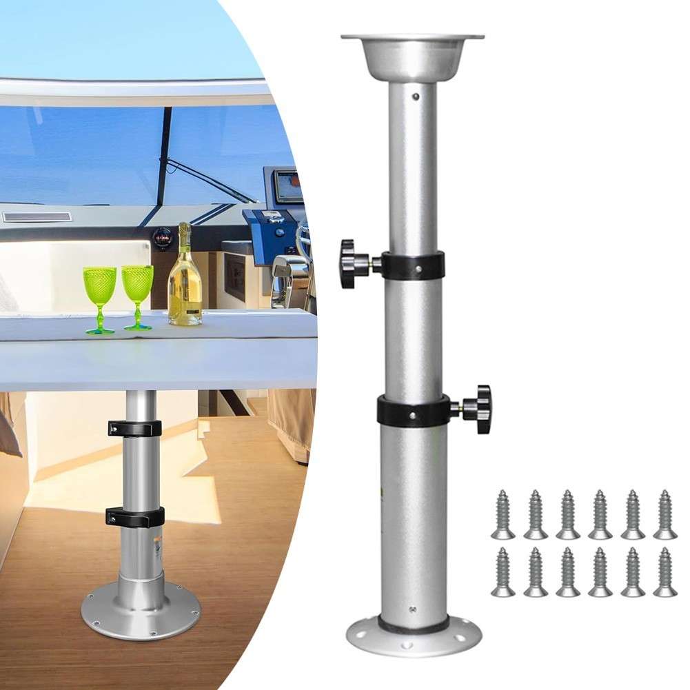425-750mm RV Adjustable Table Leg Bracket Removable Aluminum Alloy Table Leg
