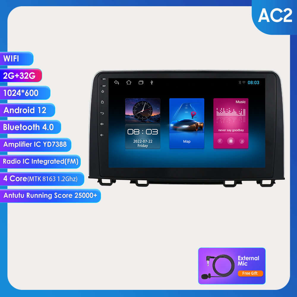 Wireless Carplay Android 11 Car Stereo Radio 2+32GB for Honda CR-V CRV 2017-2021