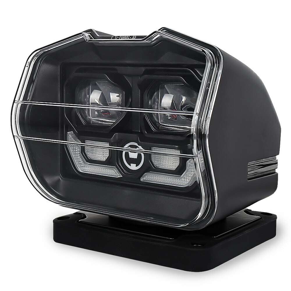 Led Wireless Remote Control 360 degree Rotating Searchlight w/ Strong Magnetic