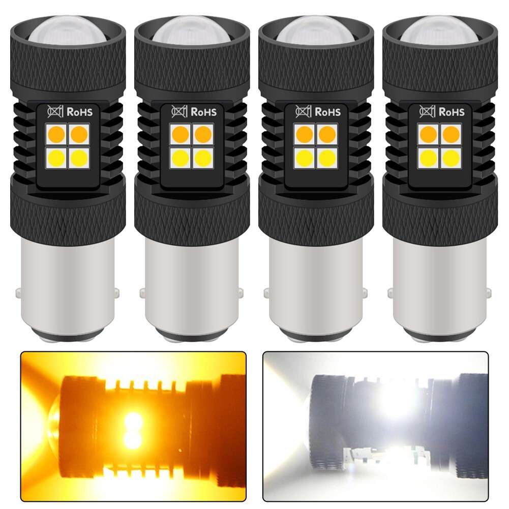 4pc 1157 for SWITCHBACK LED Turn Signal Bulbs/For for CHEVROLET C/K1500 2500