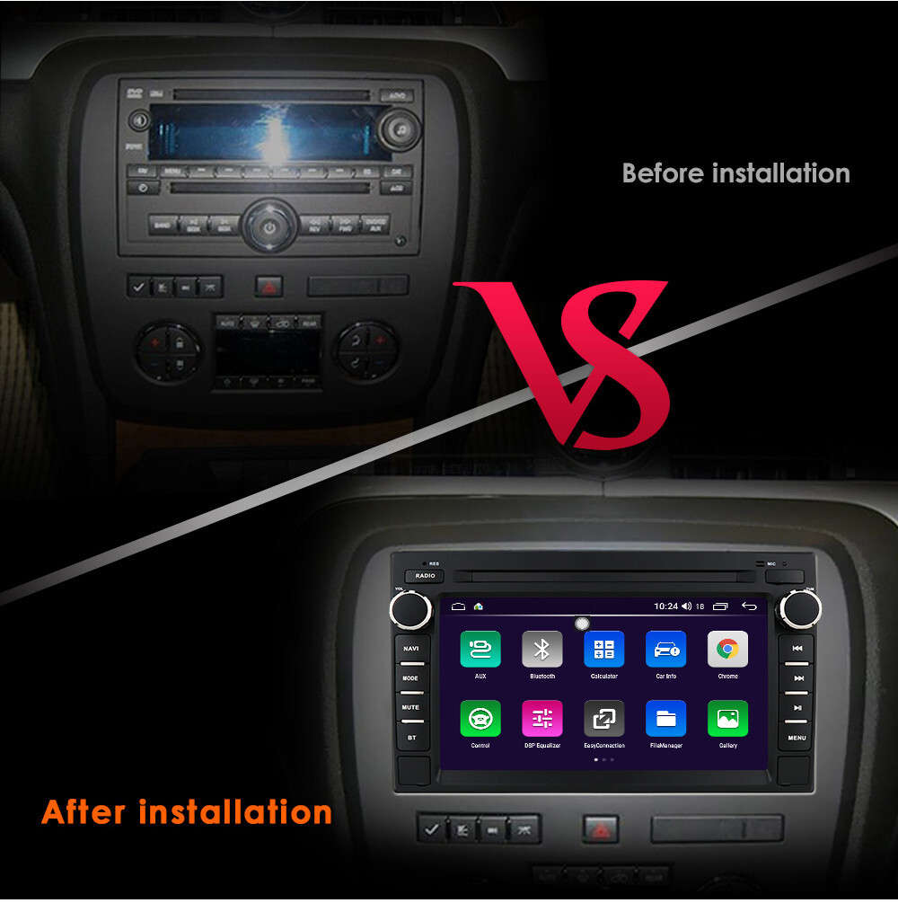 For GMC Acadia Yukon Chevy 7" CarPlay Android 13 Car Navigation Radio WIFI 2+64G