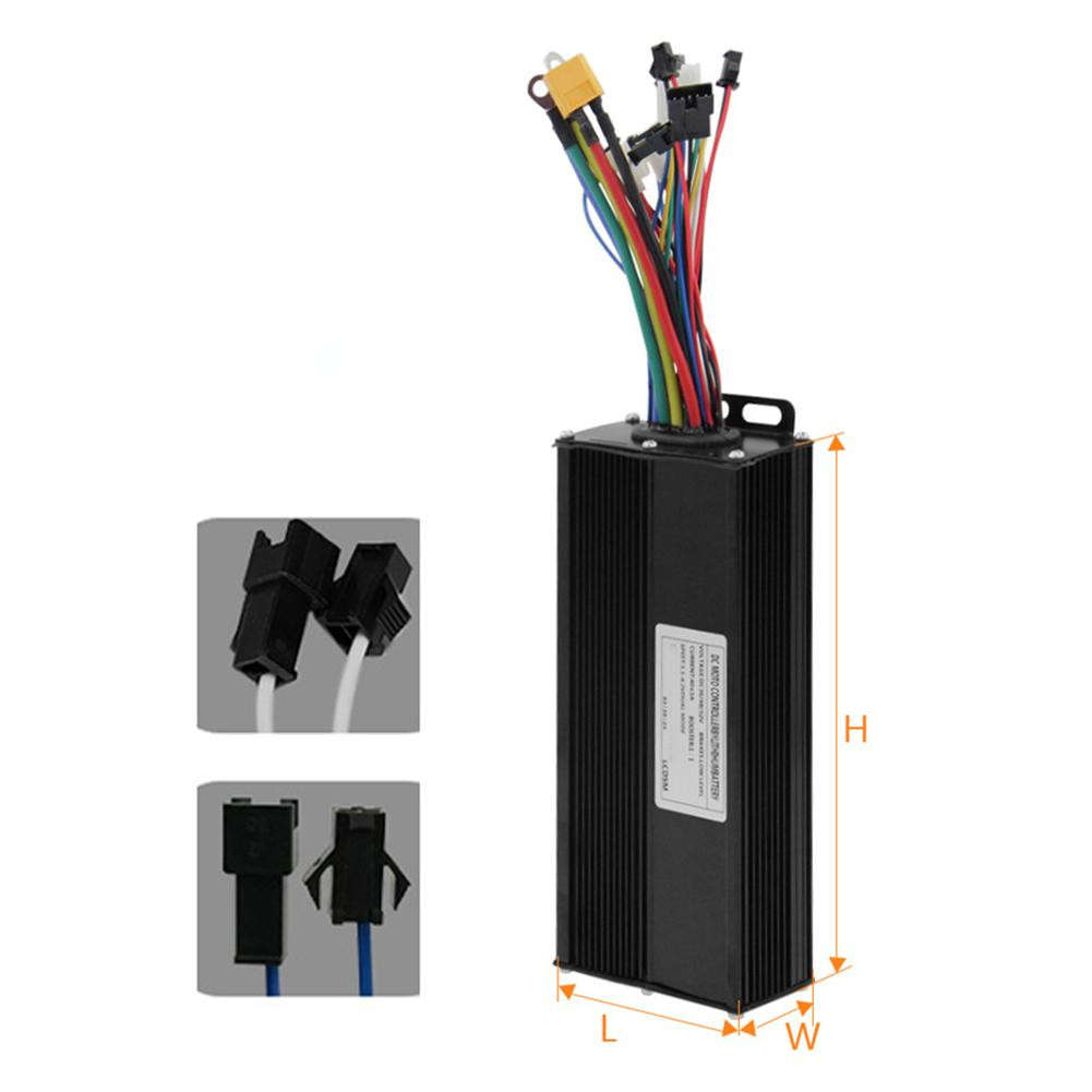 36V 48V 52V Brushless Controller With LCD Display For 40A 1500W 2000W E Bikes