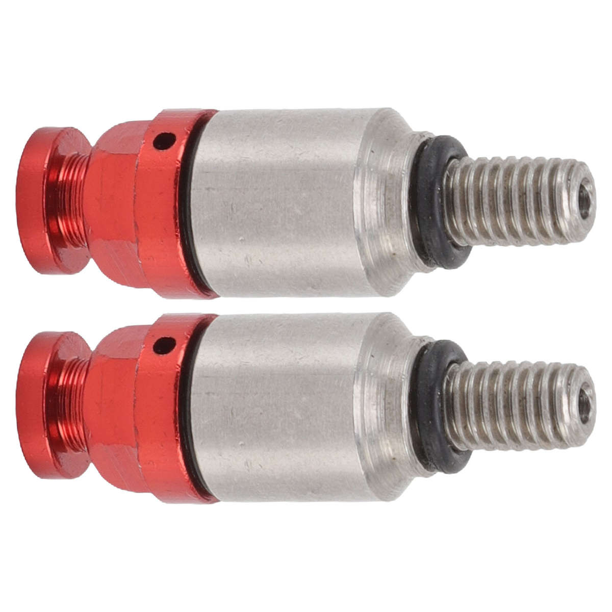 Car 2pcs M5x0.8 Aluminium Alloy Fork Air Bleeder Pressure Relief Valve Fit For