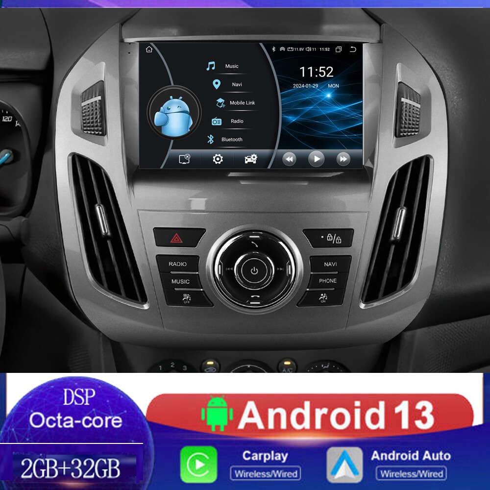 8Core For Ford Transit Connect 2014-2018 Car Radio Android13 GPS Navi Stereo DSP