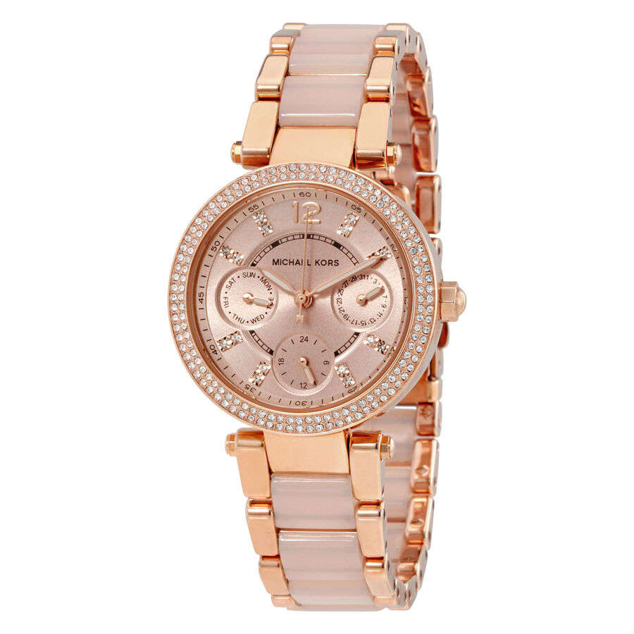 Michael Kors Parker Mini Multi-Function Rose Gold Women's Watch MK6110