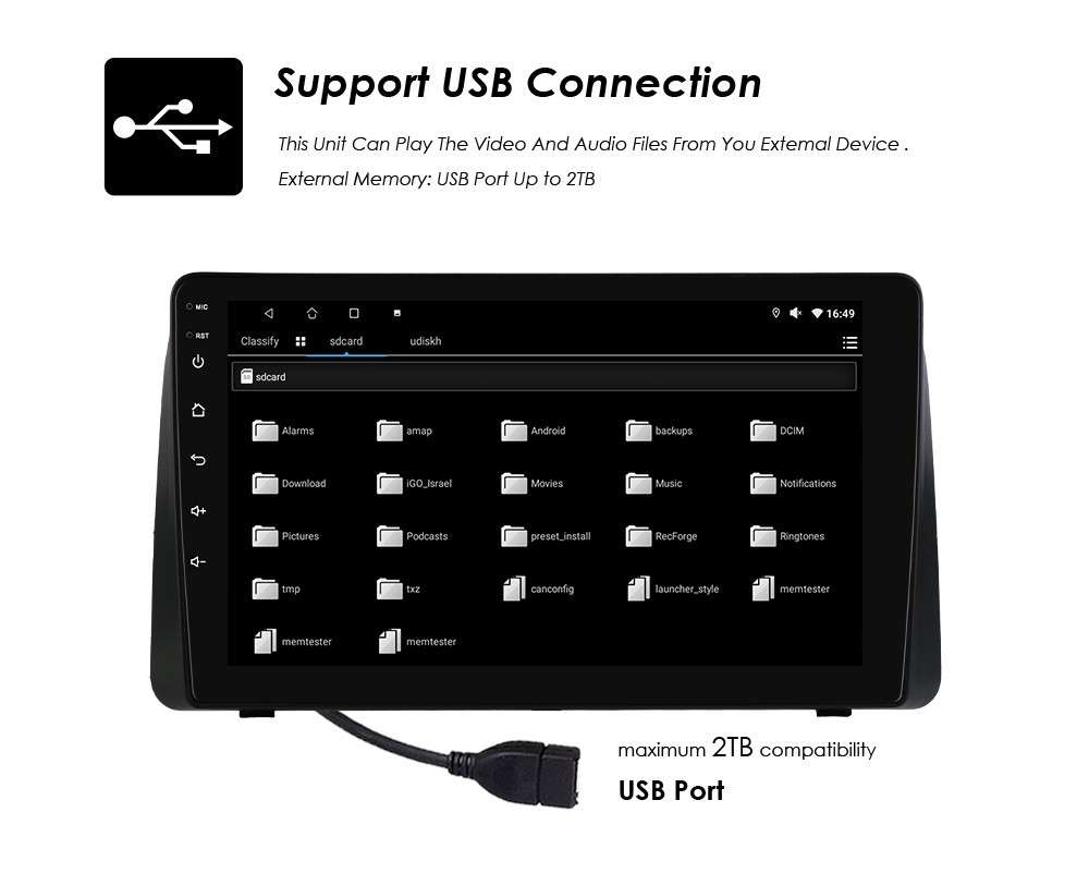 9" Android 14 Apple Car Play Stereo Radio GPS For Dodge Grand Caravan 2011-2020