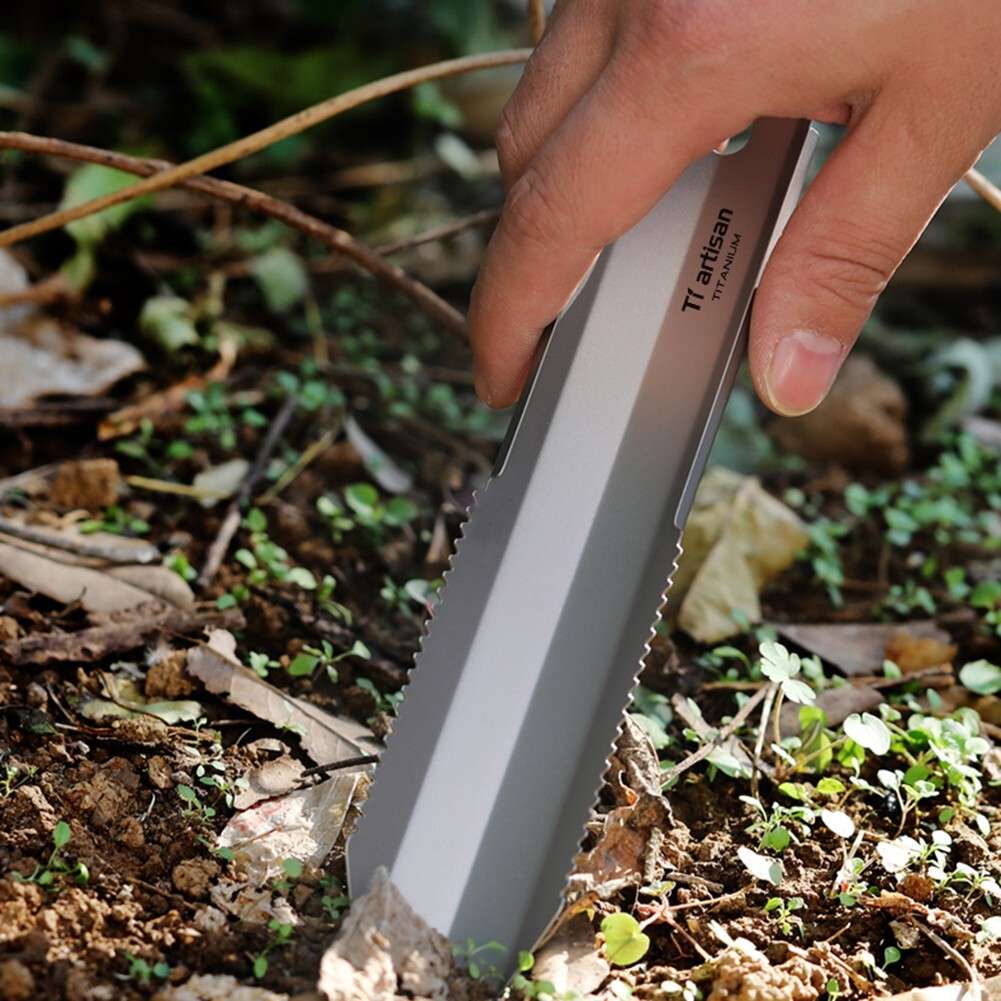 Compact Camping Trowel With Serrated Edge Essential Outdoor Tool