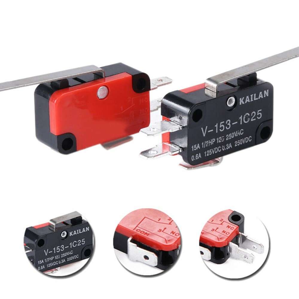 10* Limit Long Straight Hinge Lever Type SPDT/V-153-1C25