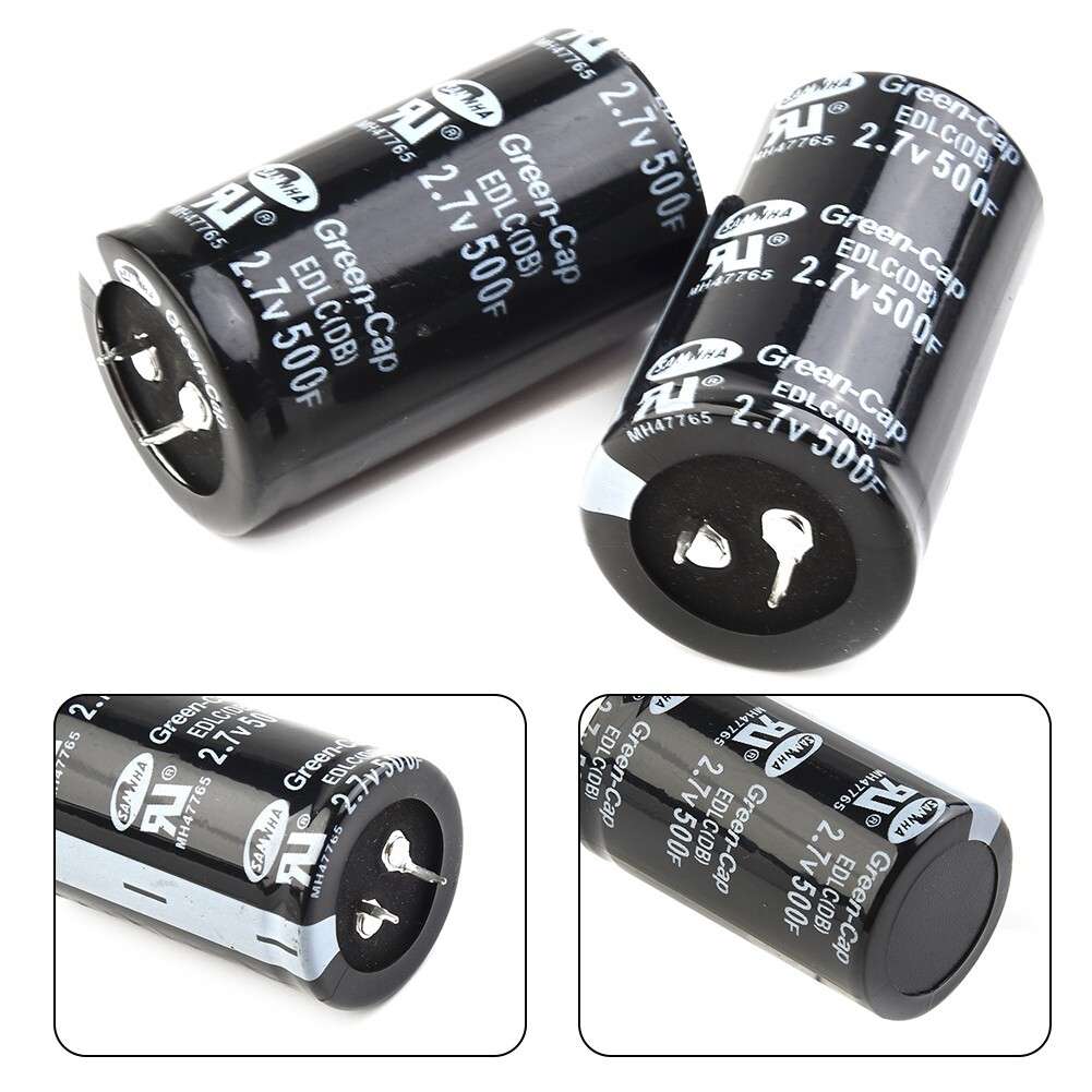 6pcs Black 2.7V Farad Capacitor 500F 35*60MM Super 2.7V-500F-Capacitor