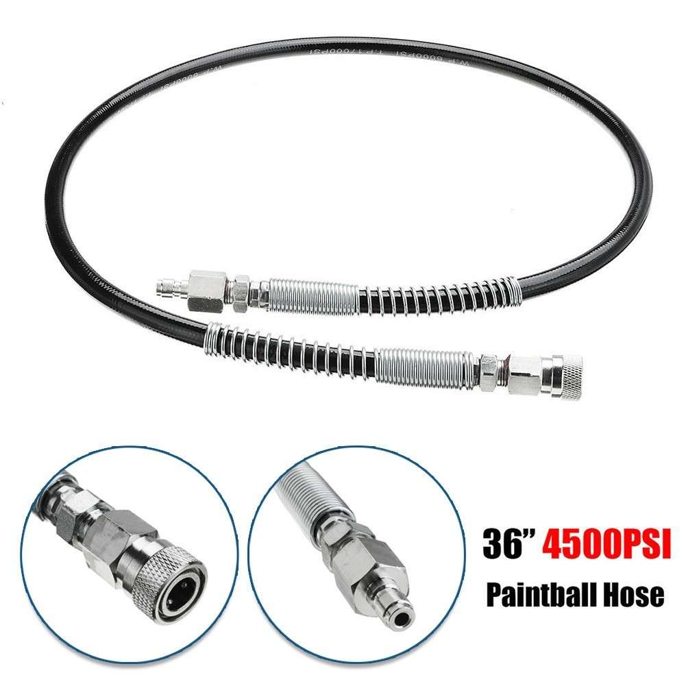 36'' Braided Hose With Quick Release For 4500 PSI For HPA SCUBA PCP Tank Fill