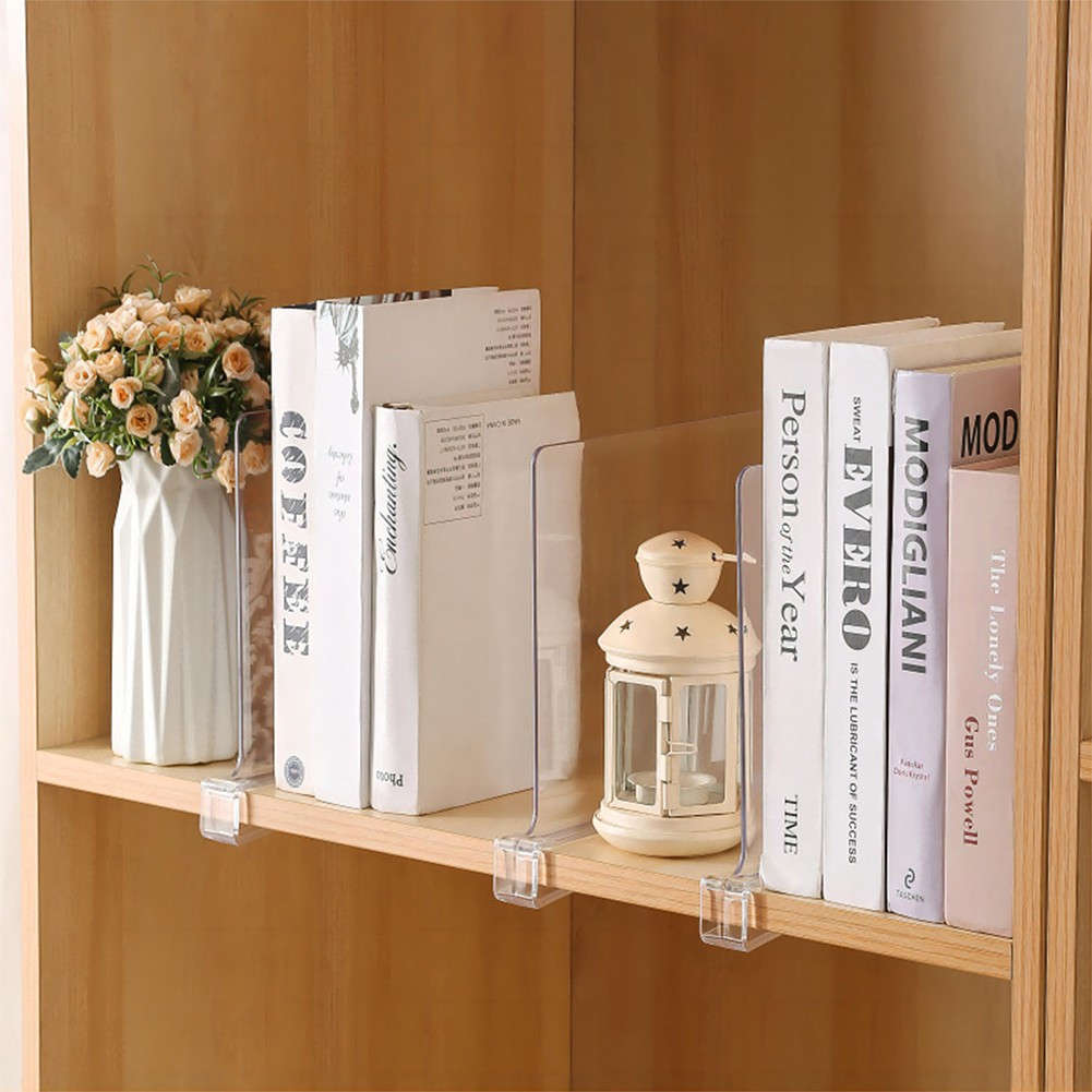 Clear Acrylic Shelf Dividers For Efficient Space Utilization 10 9 X 9 1