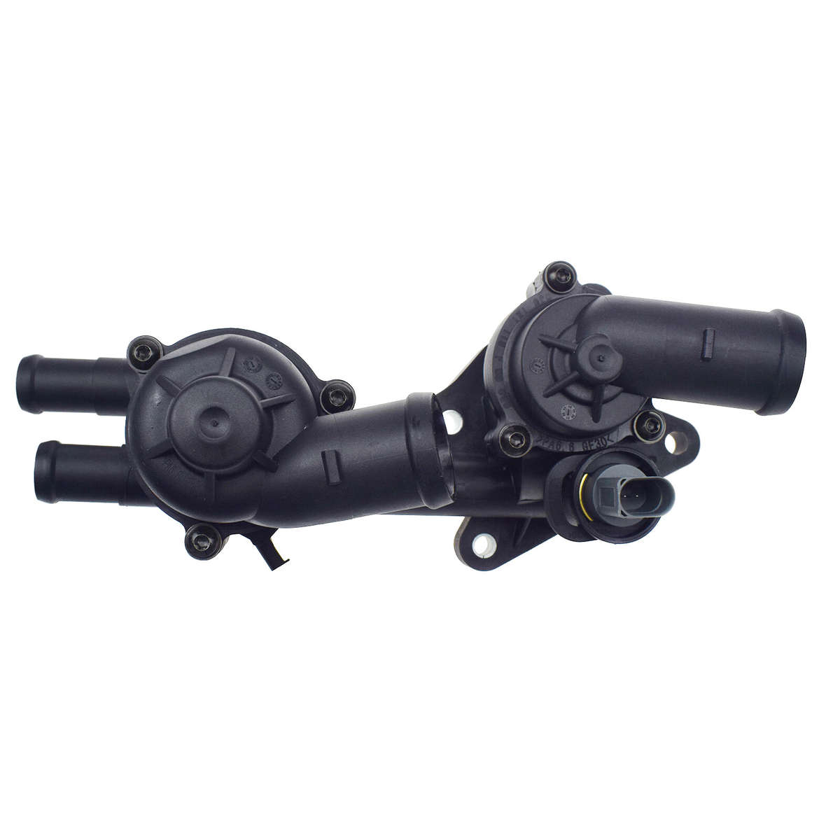 03C121111AE Coolant Thermostat Housing Assembly Black For VW Jetta Vento Audi A1