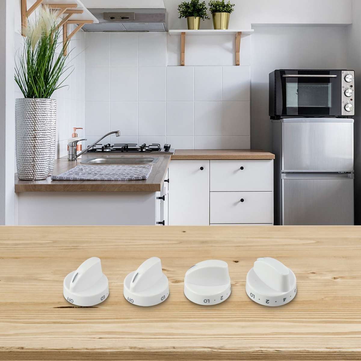 4 Pack Gas Range Knobs For Kenmore And For Sears Ovens Model 316442512