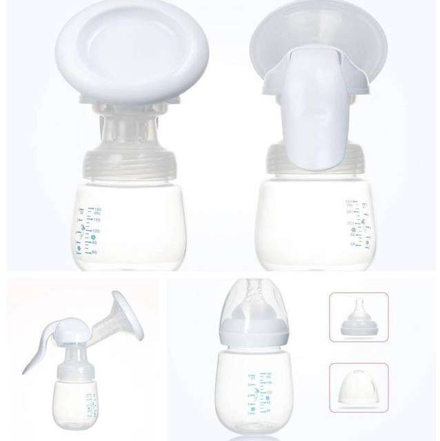 Xunyi Silicone Manual Breast Pump and Feeding Bottle