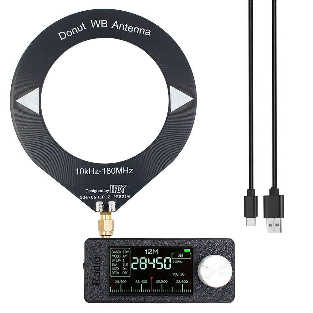 Pocket Size SI4732 Radio Receiver With Loop Antenna And 10Hour Battery Life