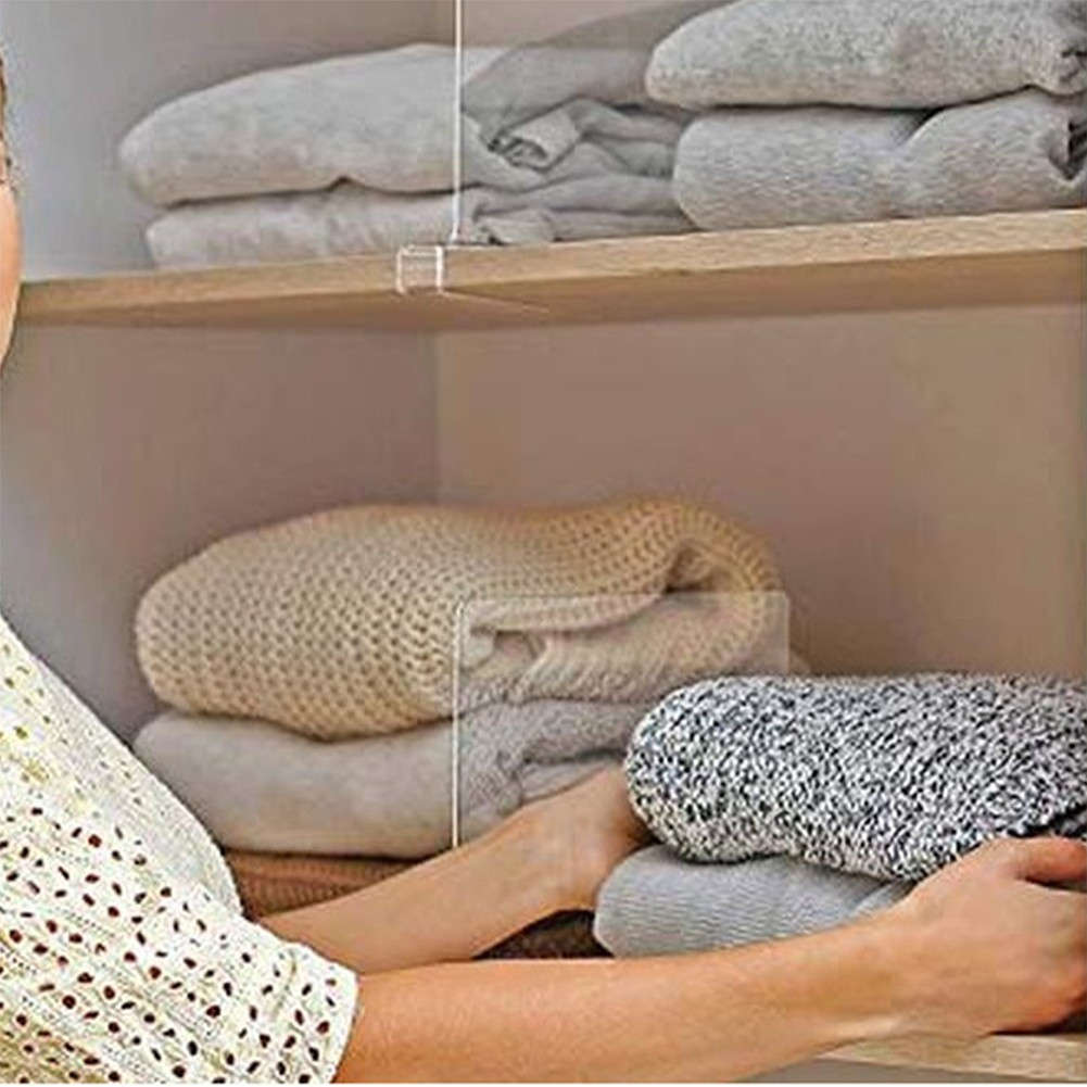 Clear Acrylic Shelf Dividers For Efficient Space Utilization 10 9 X 9 1