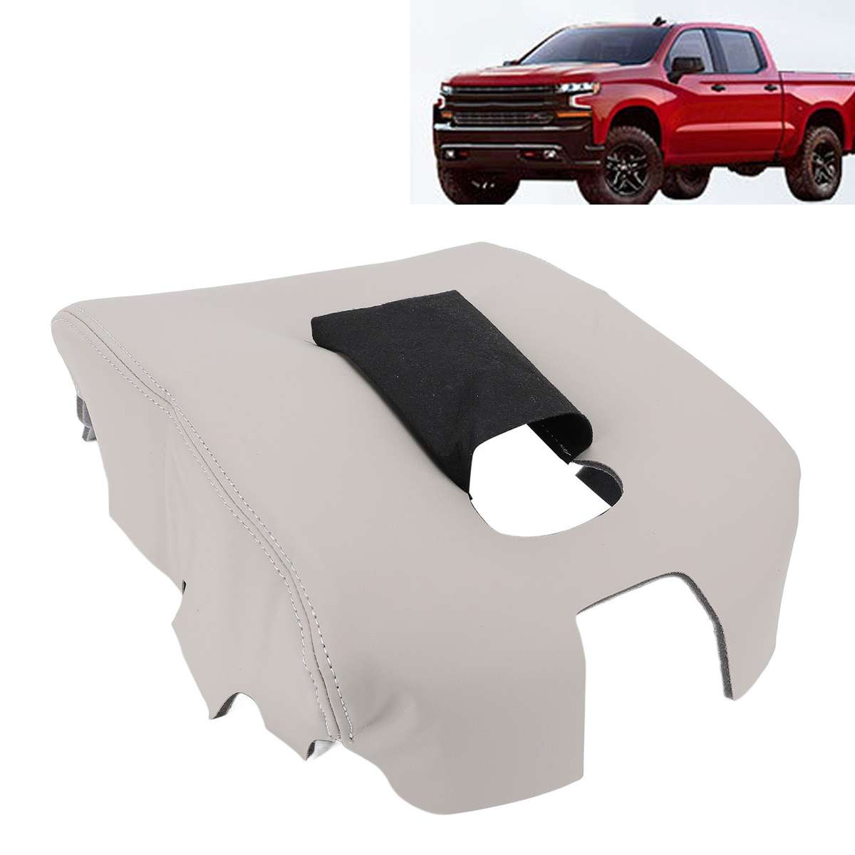 Car Center Console Cover PU Leather Water Resistant Armrest Protector Cover For