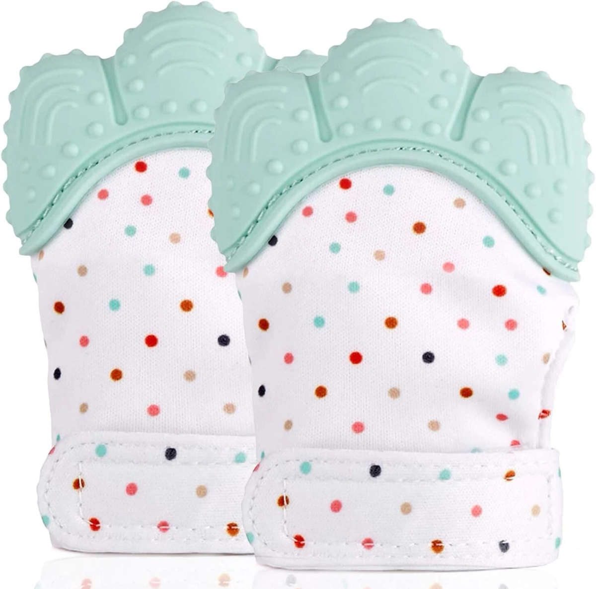 2 pcs Baby Teething Mittens