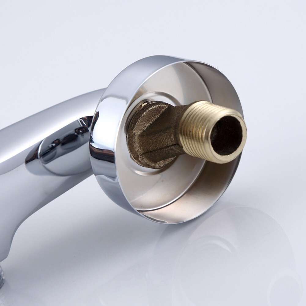1X Polished Chrome Finish Wall Mounted Bathtub Shower Tap Mixer Faucet