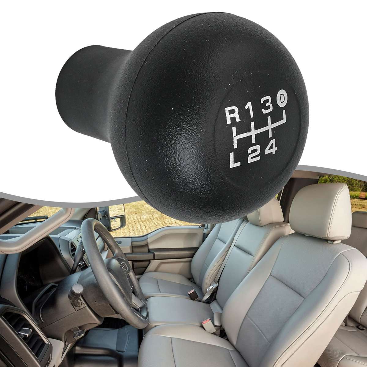 Shift Knob Manual Transmission For Ford FOR Super Duty F-250 ZF6 F81Z7213AA