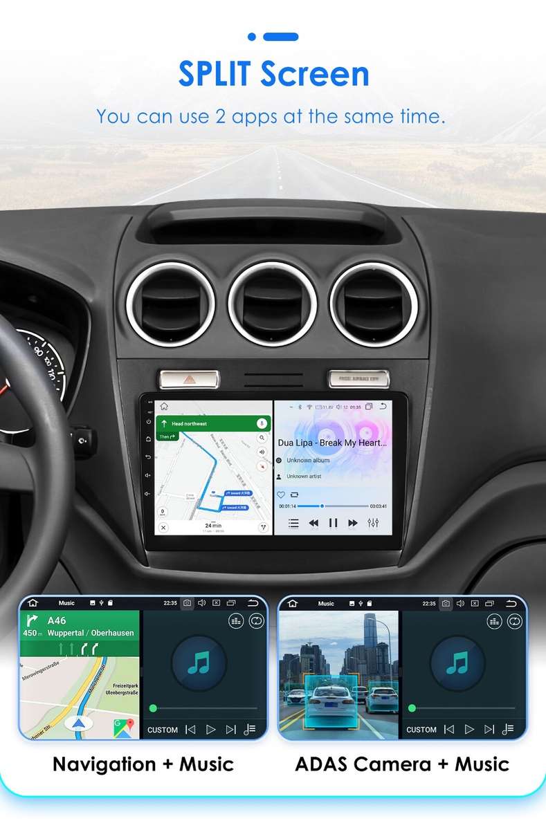 Car Stereo 8Core Android 13 Carplay Radio For Ford Transit Tourneo Connect 10-14
